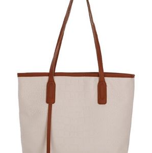 Fashion Cream Canvas Large Capacity Square Bag